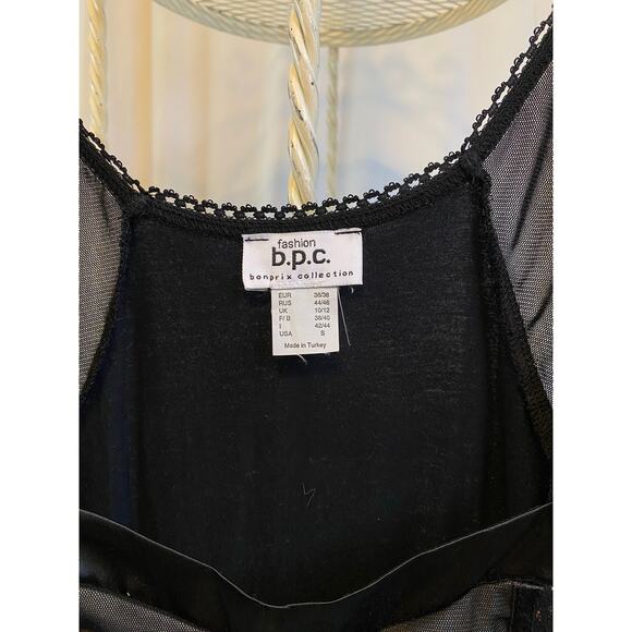 b.p.c. dress Corset style lace ruffles black size small - Picture 11 of 11